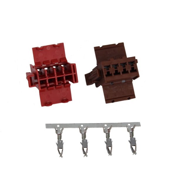 DTCO Anschluss Kit incl. C-Stecker (rot), D Stecker (braun) und 4 Pins (10er Set)